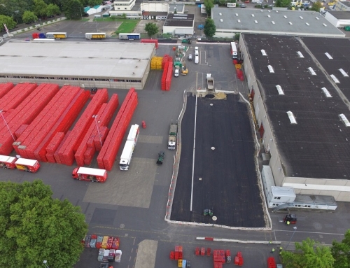 Sanierung der Verladezone und Fahrwege